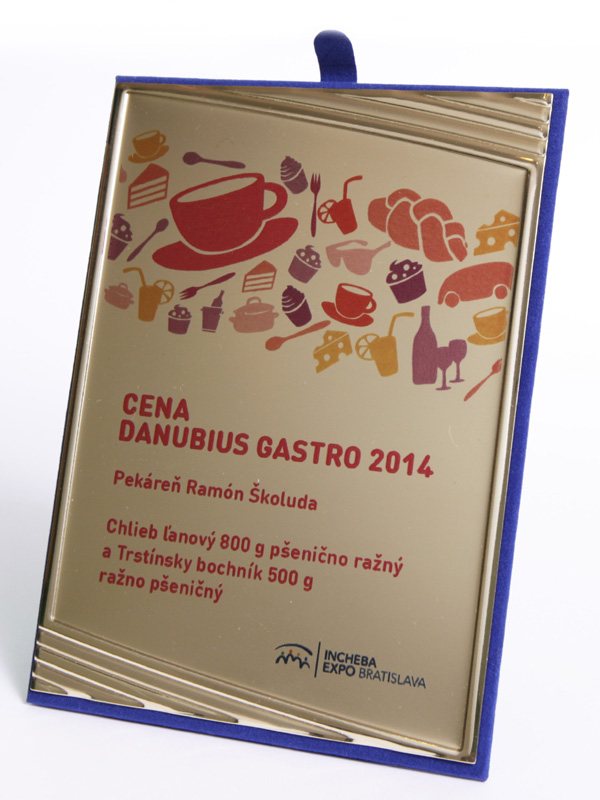 Plaketa — Cena 2014 Danubius Gastro